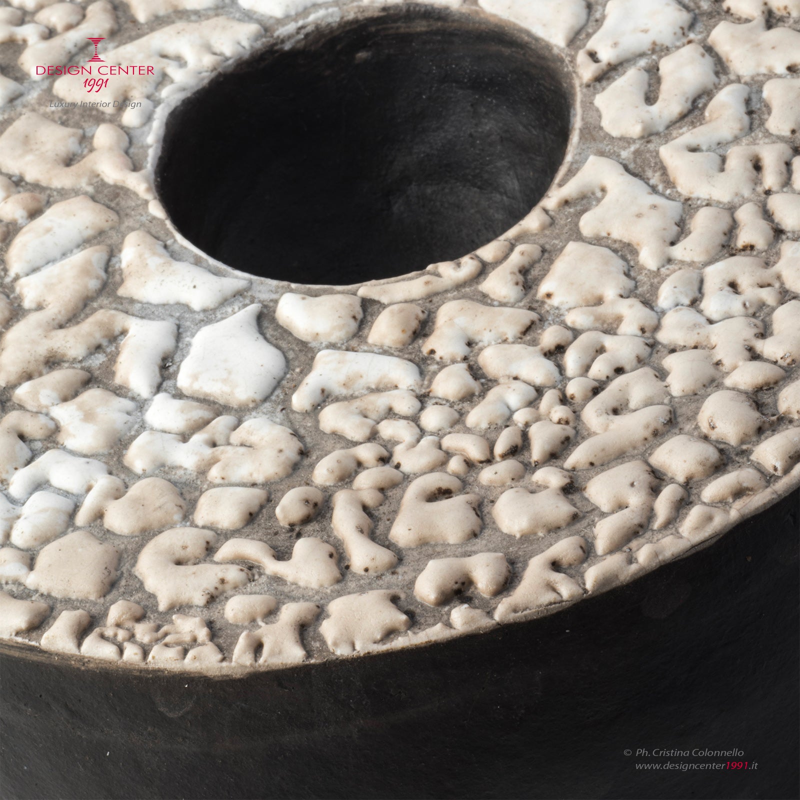 NOTTE GIORNO 3 - Vaso scultura in ceramica Raku - Pezzo unico di Nino Basso