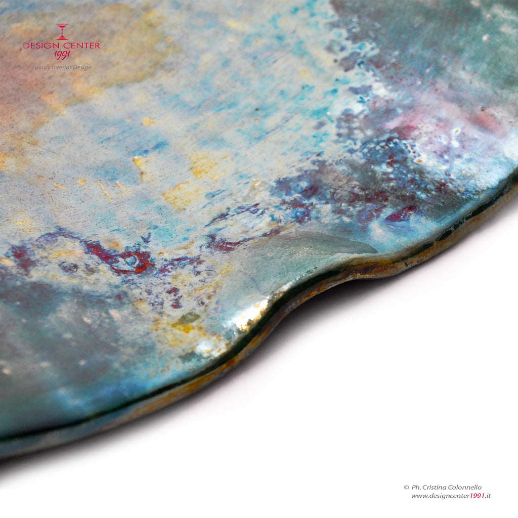 ONDA - Decorative Raku Plate - Unique Piece