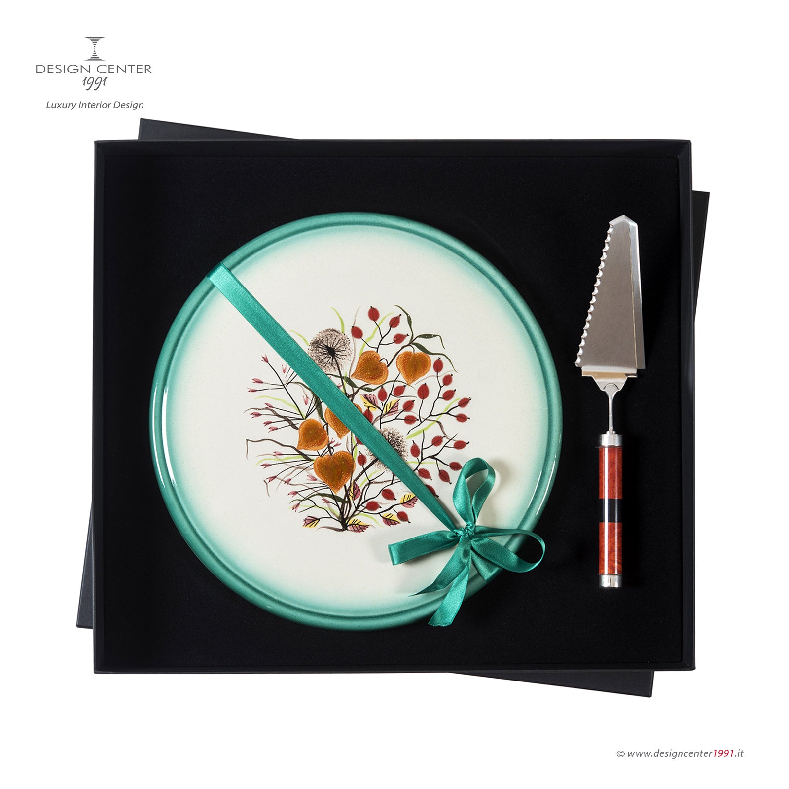Art Deco style ceramic dessert set