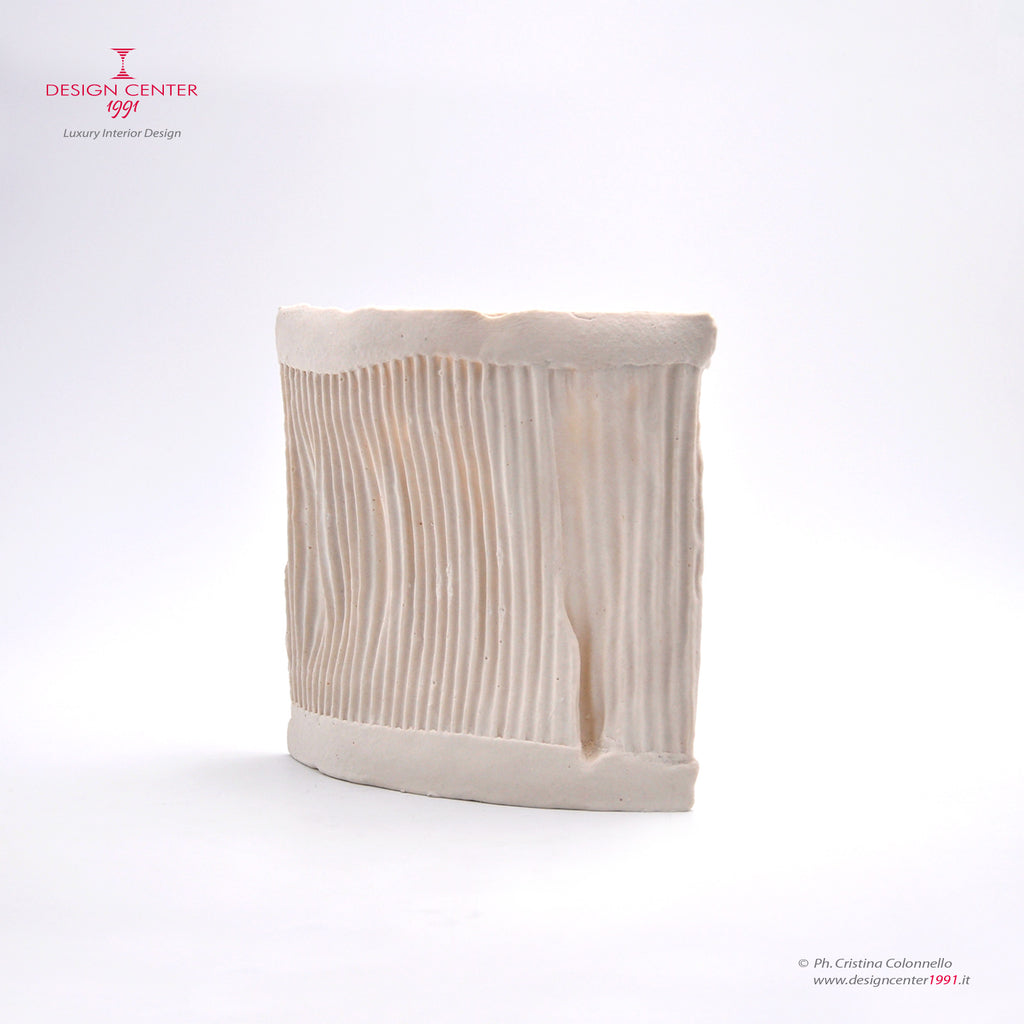 PAESAGGIO 7 - Vaso in porcellana paperclay - Pezzo unico di Nino Basso